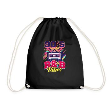 90er R&B 90ER R&B Vibes - Turnbeutel - Schwarz - Vorne