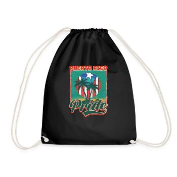 Puerto Rico Puerto Rico Pride - Drawstring Bag - black - Front