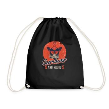 Survivant d’un anévrisme cérébral Survivant et fier - Sac de sport léger - noir - Devant