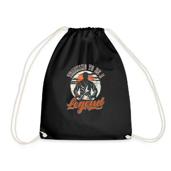 L’entraînement au Jiu Jitsu pour devenir une légende - Sac de sport léger - noir - Devant