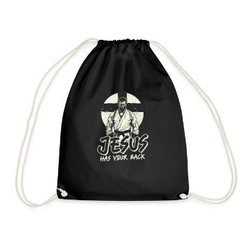 Jiu Jitsu Jésus vous soutient - Sac de sport léger - noir - Devant
