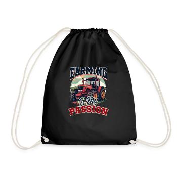 L’agriculture est ma passion - Sac de sport léger - noir - Devant