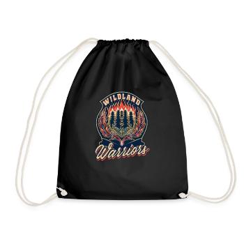 Wildland Firefighter Wildland Warriors - Turnbeutel - Schwarz - Vorne