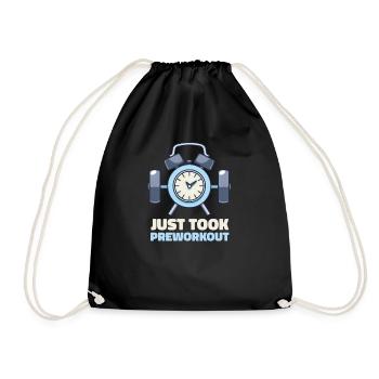 Pre Workout vient de prendre Preworkout - Sac de sport léger - noir - Devant