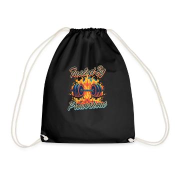Pré-entraînement alimenté par le pré-entraînement - Sac de sport léger - noir - Devant