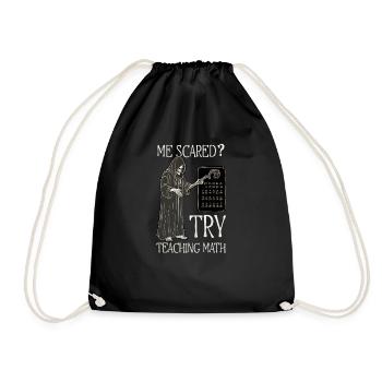Professeur de mathématiques d’Halloween, j’ai peur ? Essayez le tapis d’enseignement - Sac de sport léger - noir - Devant
