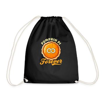 Tarte à la citrouille Pumpkin Pi Forever - Sac de sport léger - noir - Devant