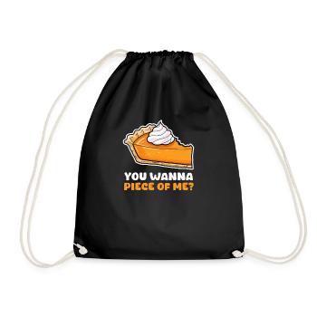 Tarte à la citrouille que vous voulez prendre un morceau de moi ? - Sac de sport léger - noir - Devant