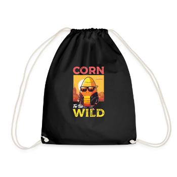 Candy Corn Corn Um Wild zu sein - Turnbeutel - Schwarz - Vorne