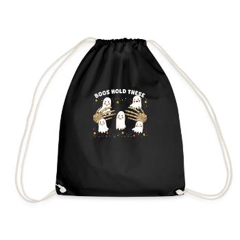 Halloween Boob Boos Tenez ces - Sac de sport léger - noir - Devant