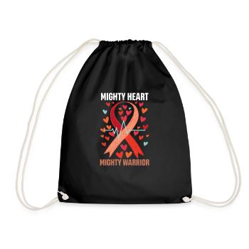 Conscience CHD Cœur puissant, Guerrier puissant - Sac de sport léger - noir - Devant