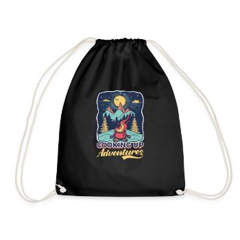 Camp Chef Cooking Up Adventures - Drawstring Bag - black - Front