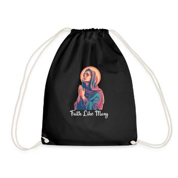 Vierge Marie La foi comme Marie - Sac de sport léger - noir - Devant