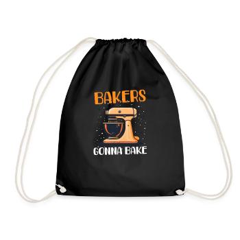 Bake Bakers Gonna Bake - Drawstring Bag - black - Front