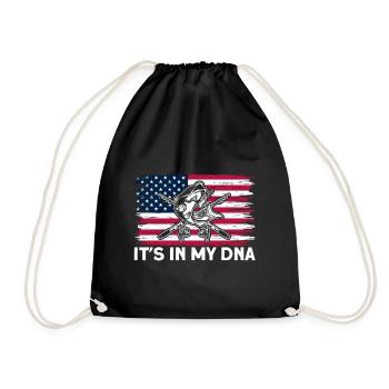 C’est dans mon cadeau de pêche au poisson-chat ADN - Sac de sport léger - noir - Devant