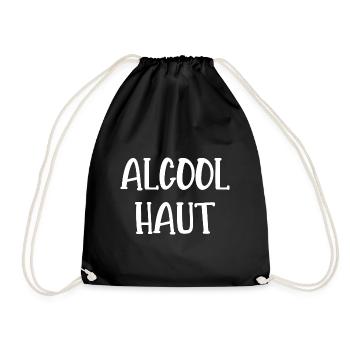 alcool haut - Sac de sport léger - noir - Devant