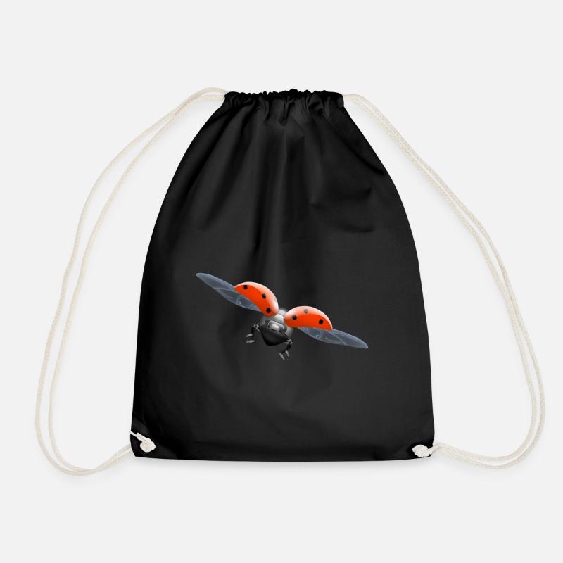 ladybug ladybug - Drawstring Bag - black