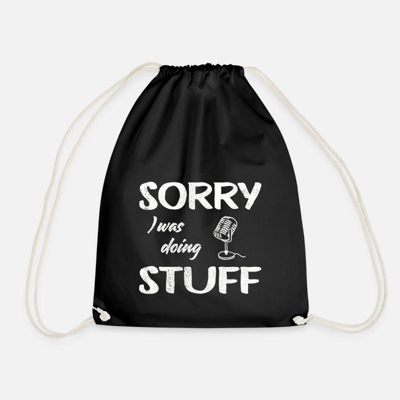 Désolé, je faisais des trucs de micro Vintage - Sac de sport léger - noir