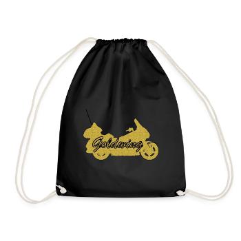 Goldwing cadeau idée cadeau - Sac de sport léger - noir - Devant