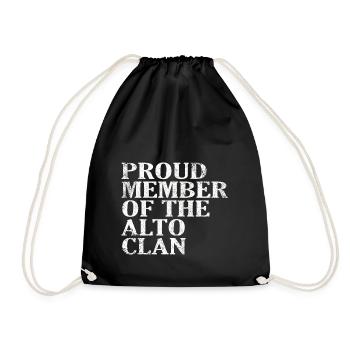 Fier membre du Crue du Clan Alto - Sac de sport léger - noir - Devant