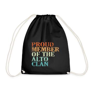 Fier membre du Crue du Clan Alto - Sac de sport léger - noir - Devant