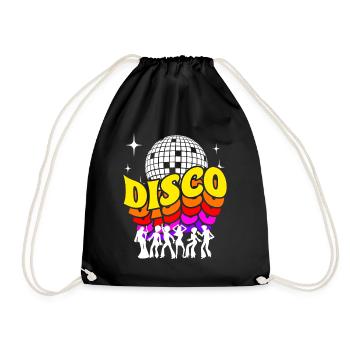 Chemise rétro Disco 70s - Sac de sport léger - noir - Devant
