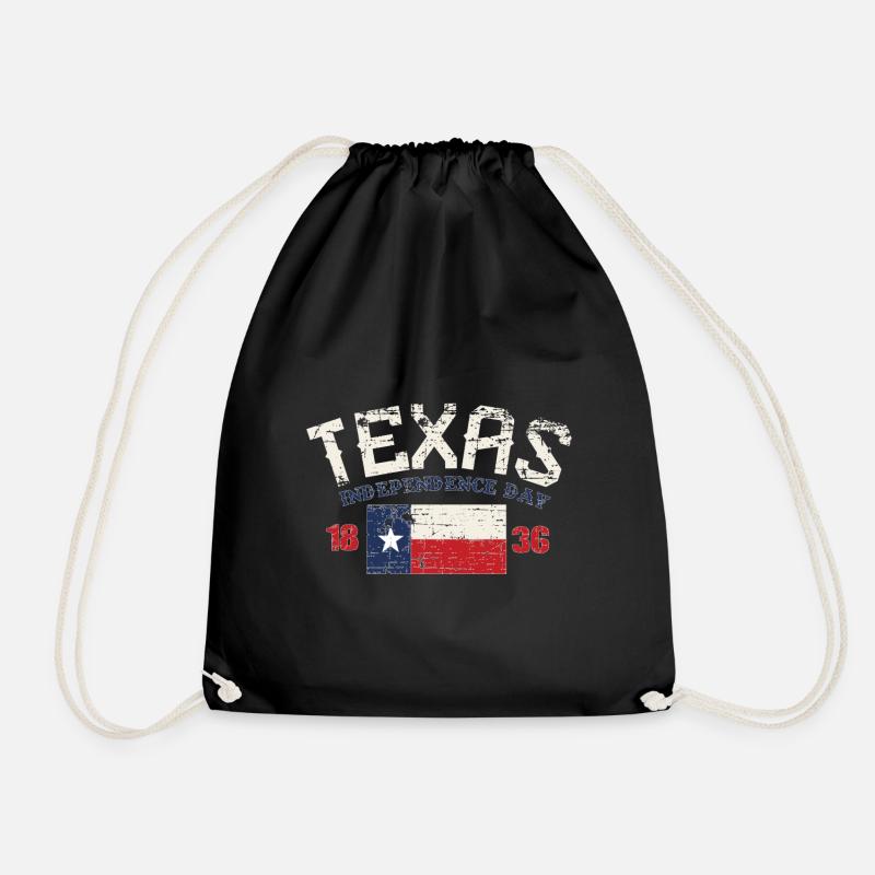 Unabängigkeitstag des Staates Texas Distressed - Turnbeutel - Schwarz