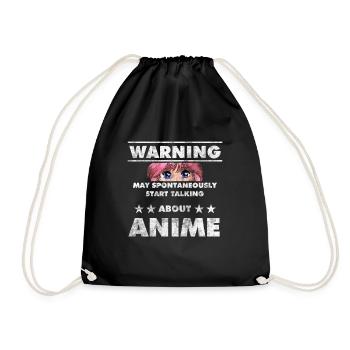 Anime - Sac de sport léger - noir - Devant