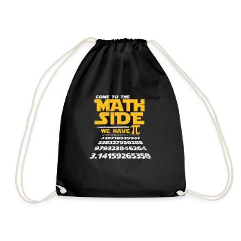 Math Pi Math Teacher Student Gift - Drawstring Bag - black - Front