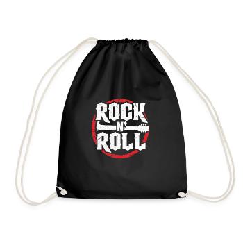 Rock Roll Roll Rock'n Roll Rouleau Cadeau - Sac de sport léger - noir - Devant
