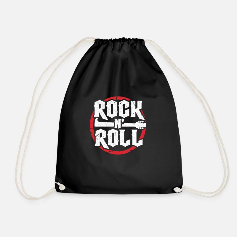 Rock And Roll Rock N' Roll Rocknroll Geschenk - Turnbeutel - Schwarz