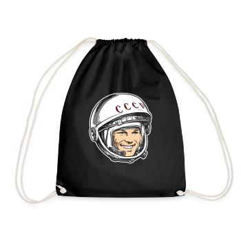 Yuri Gagarin Astronaut Union Soviétique - Sac de sport léger - noir - Devant