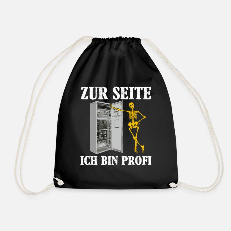 Elektriker Lustiger Spruch Beruf Geschenk Idee - Turnbeutel - Schwarz