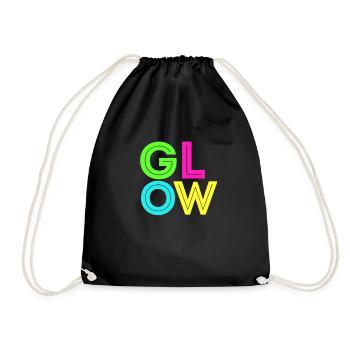 Glow - Turnbeutel - Schwarz - Vorne