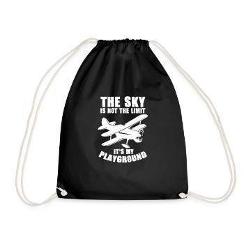Pilot - Drawstring Bag - black - Front