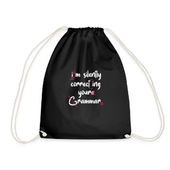 Cadeau de l'examen d'enseignant - Sac de sport léger - noir - Devant
