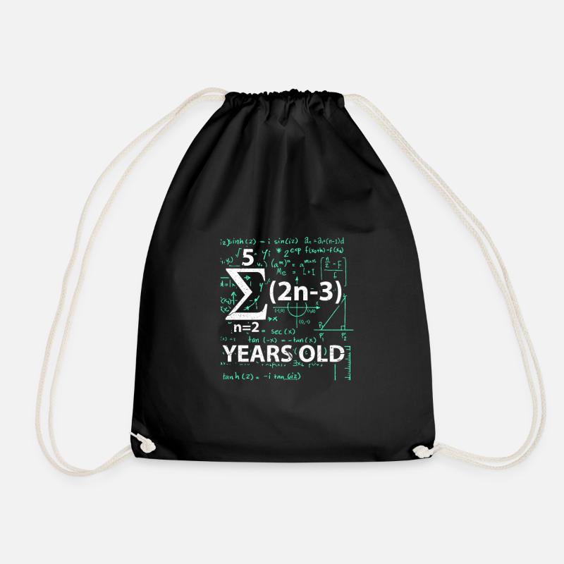 16. Geburtstag Mathe - Turnbeutel - Schwarz