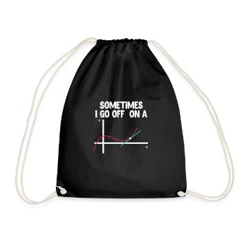 Lehrerin Lehrer Mathe Mathematik Schule Geschenk - Turnbeutel - Schwarz - Vorne