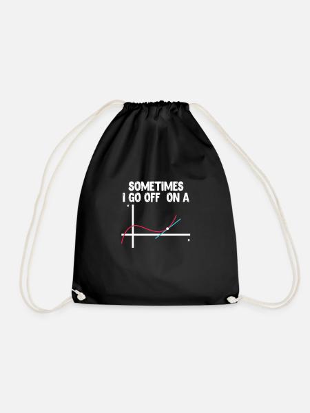 Lehrerin Lehrer Mathe Mathematik Schule Geschenk - Turnbeutel - Schwarz