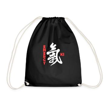 Aikido - Turnbeutel - Schwarz - Vorne