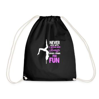 Pole Dance Poledance cadeau de danse pole dance - Sac de sport léger - noir - Devant