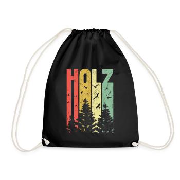 Das Holz - Turnbeutel - Schwarz - Vorne