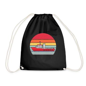 The boat - Drawstring Bag - black - Front