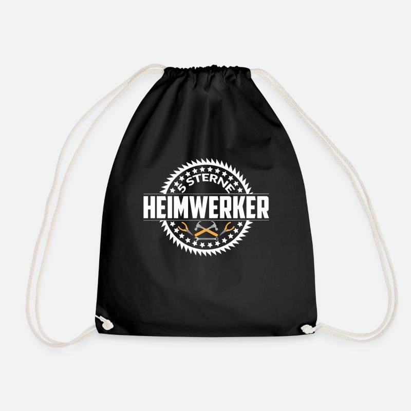 5 STERNE HEIMWERKER - Turnbeutel - Schwarz