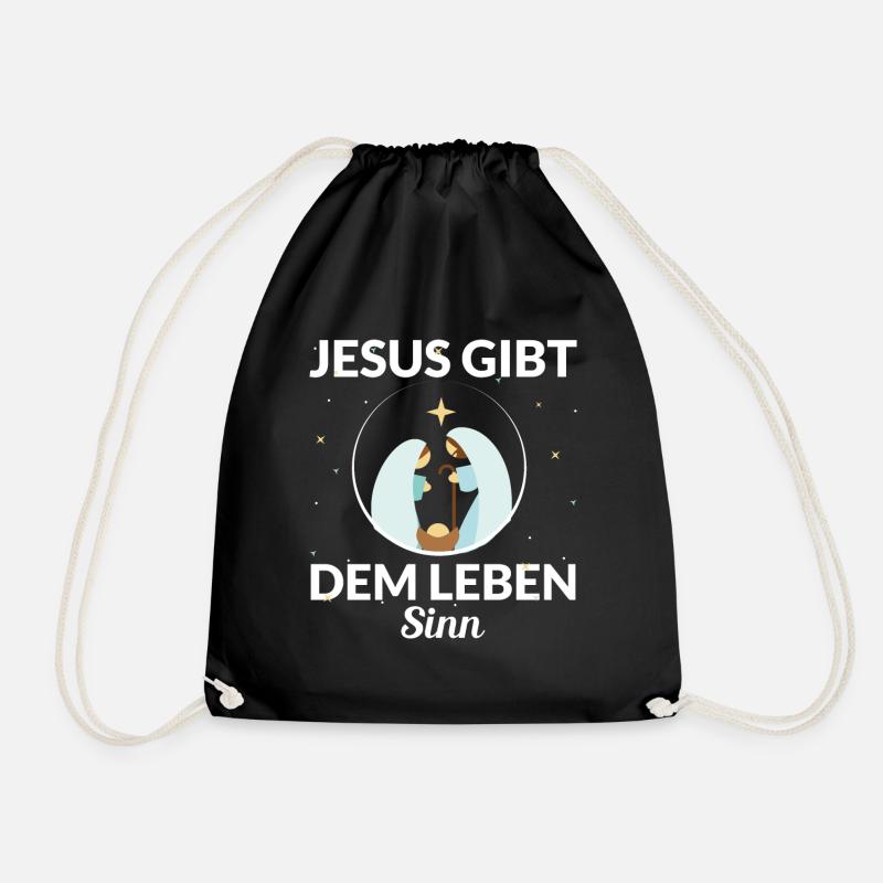 JESUS GIBT DEM LEBEN SINN - Turnbeutel - Schwarz