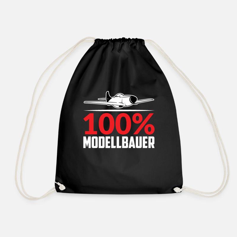 100% MODELLBAUER - Turnbeutel - Schwarz