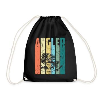 ANGLER - Turnbeutel - Schwarz - Vorne