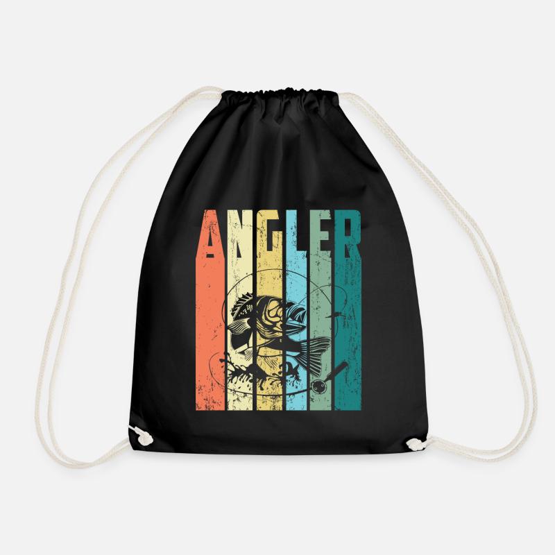 ANGLER - Turnbeutel - Schwarz