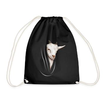 Cadeau d'amant de chèvre de chèvre de chèvre - Sac de sport léger - noir - Devant