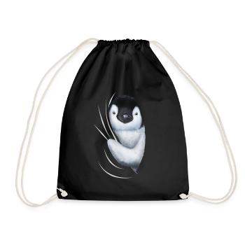 Cadeau d'amant de pingouin de pingouins de pingouin - Sac de sport léger - noir - Devant